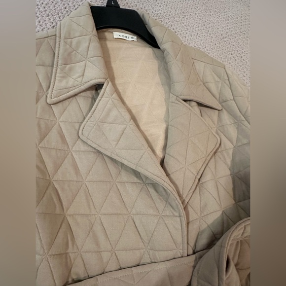 Kori Quilted Beige Coat nwot - Picture 9 of 10